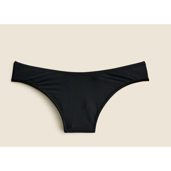 J Crew 90s High Leg Bikini Bottom 3X Black NWT Swim Beach BX608 J.Crew - Picture 3 of 4